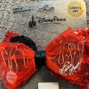 Disney Parks Minnie Mouse Lightup hairbow